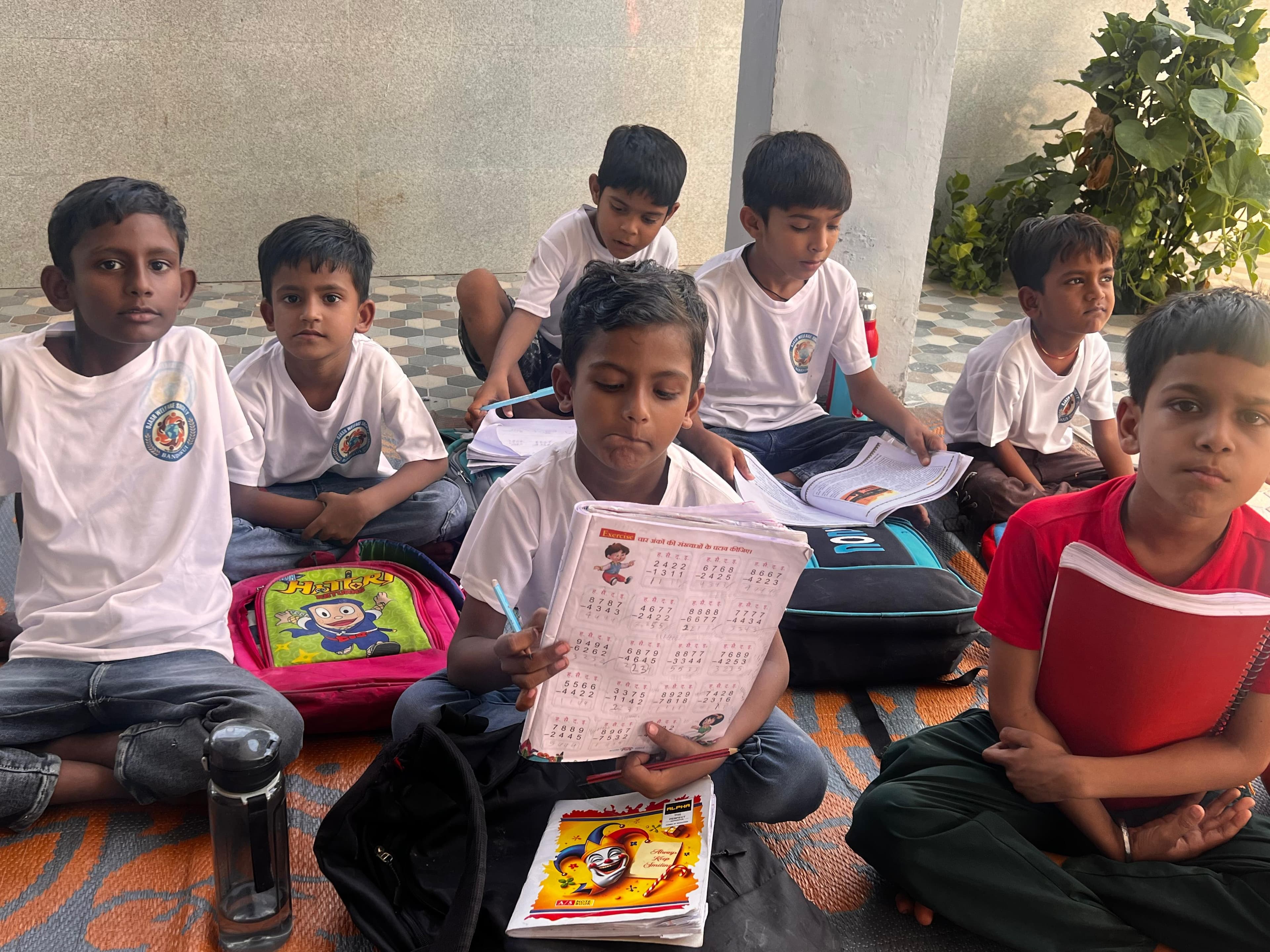 Children learning at OJASH WELFARE Society